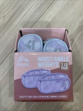 RBX Purple Wrist and Ankle Weights 2 lb Pair